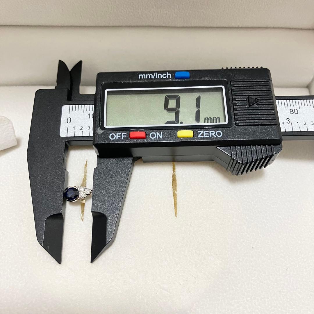 Pt900✨サファイア　ピアス　ダイヤモンド