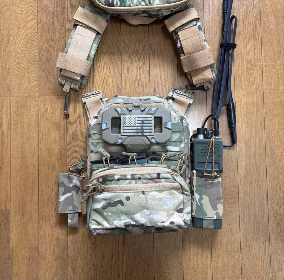 しゅ マルチカムプレートキャリア、マルチカムヘルメットセットアップ