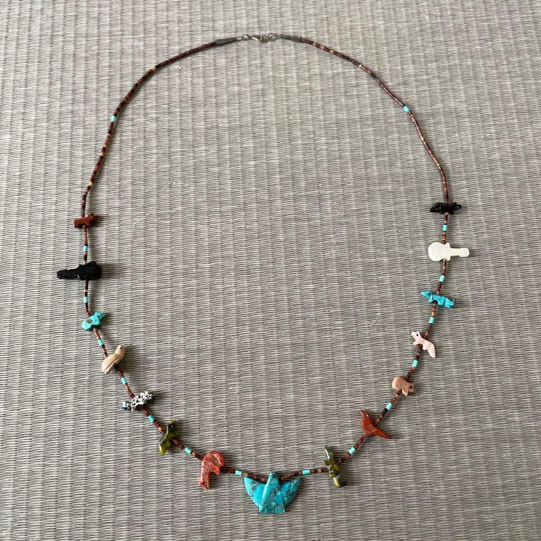 ズニ族 アニマル ネックレス ナバホ インディアンジュエリー