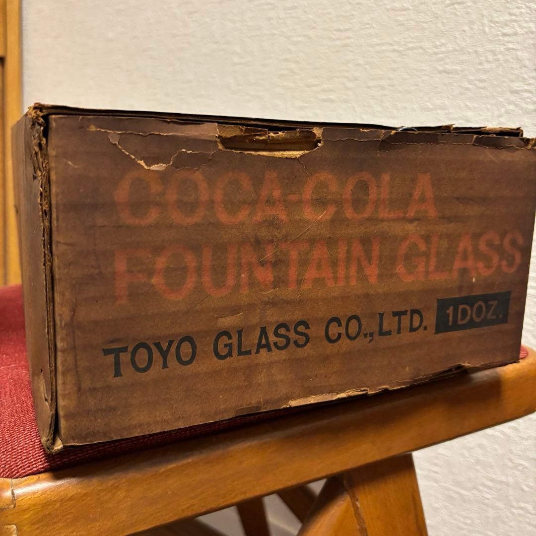 【CocaColaコカコーラ】グラス12個セット✴︎昭和レトロ✴︎箱付き