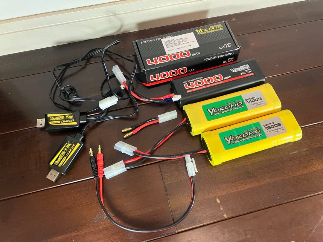 180ボディYokomo BL-EP6ZEROS ニッケルリポバッテリー充走配線