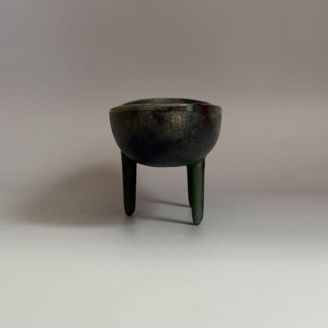 南部鉄器 三つ足 花器 水盤 鉄器