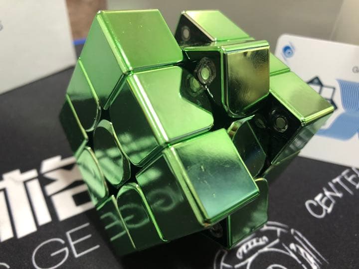 GAN 356XSM llic「電気メッキ」緑色 ルービックキューブ