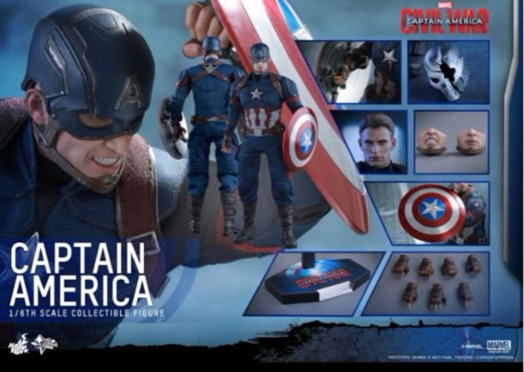 【ホットトイズ】キャプテン・アメリカ（シビル・ウォー版）