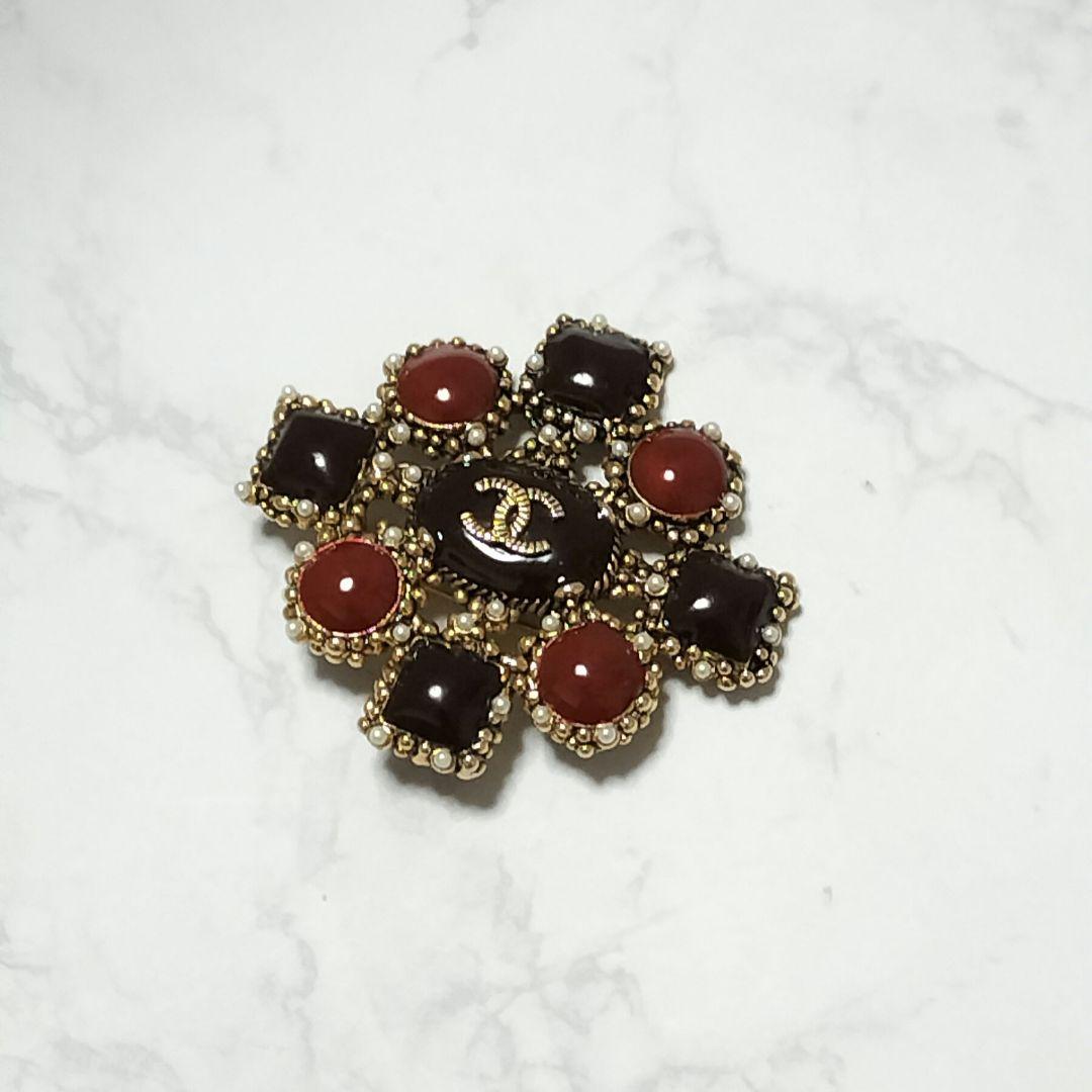 シャネル CHANEL◆ヴィンテージ ブローチ グリポア フェイクパール