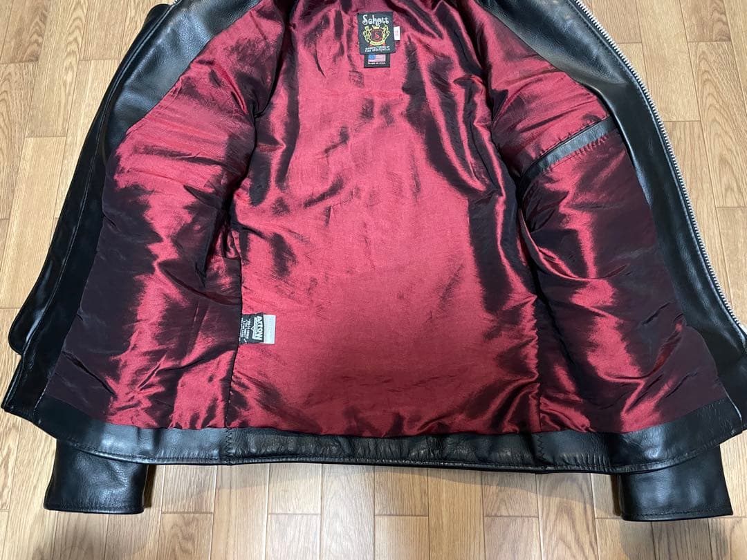 美品 Schott 641XX ステアハイド 34 ライダースジャケット