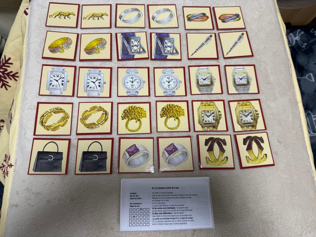 ジュエリーとアクセサリー カードゲーム 54枚セット