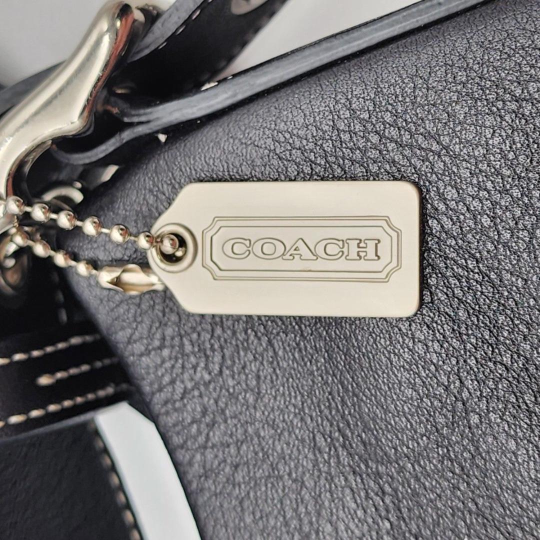 美品 COACH コーチ ショルダーバッグ シグネチャー ブラック 1415