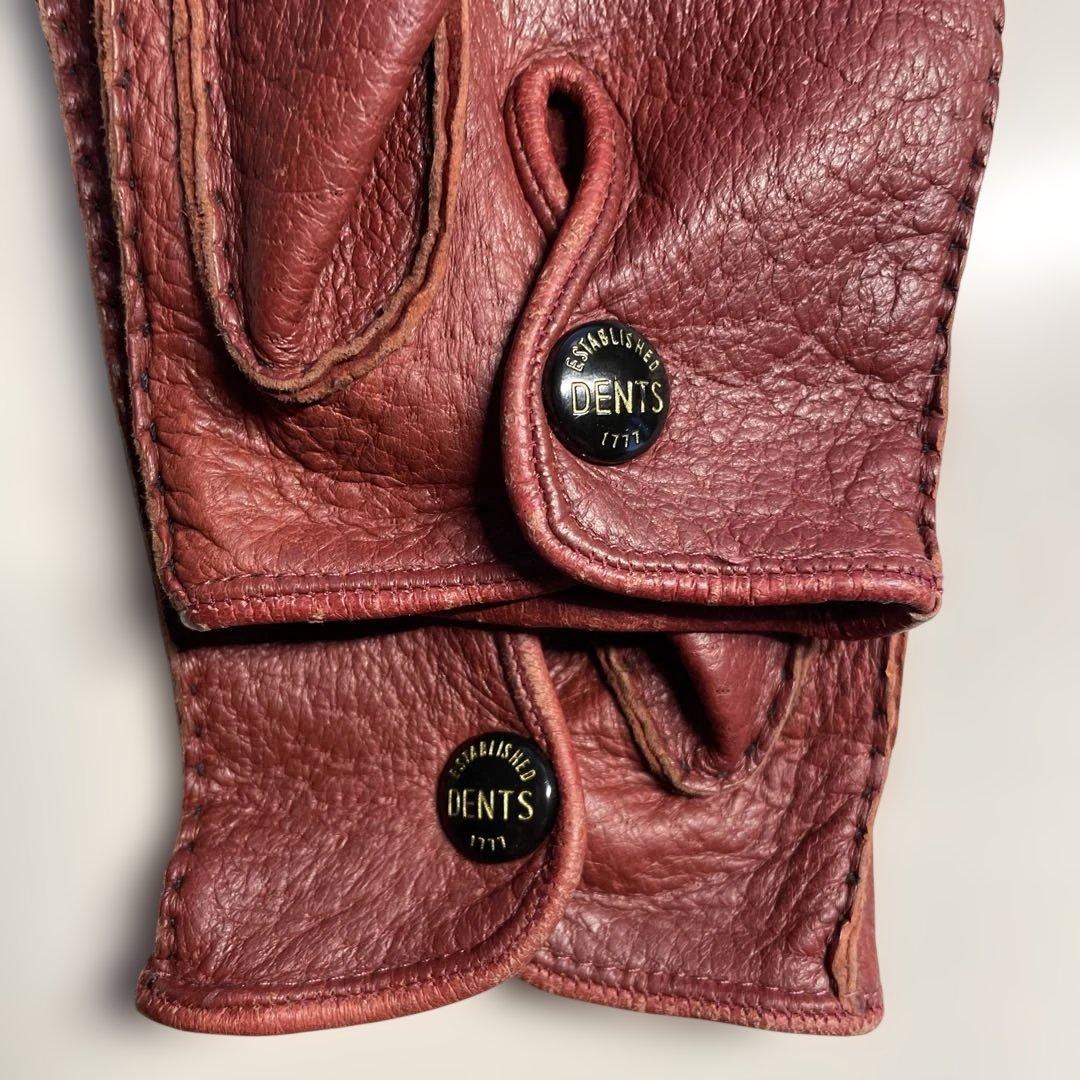 デンツ ペッカリー 7-1/2 ライニング無し　KIRSCHカラー（赤茶色）