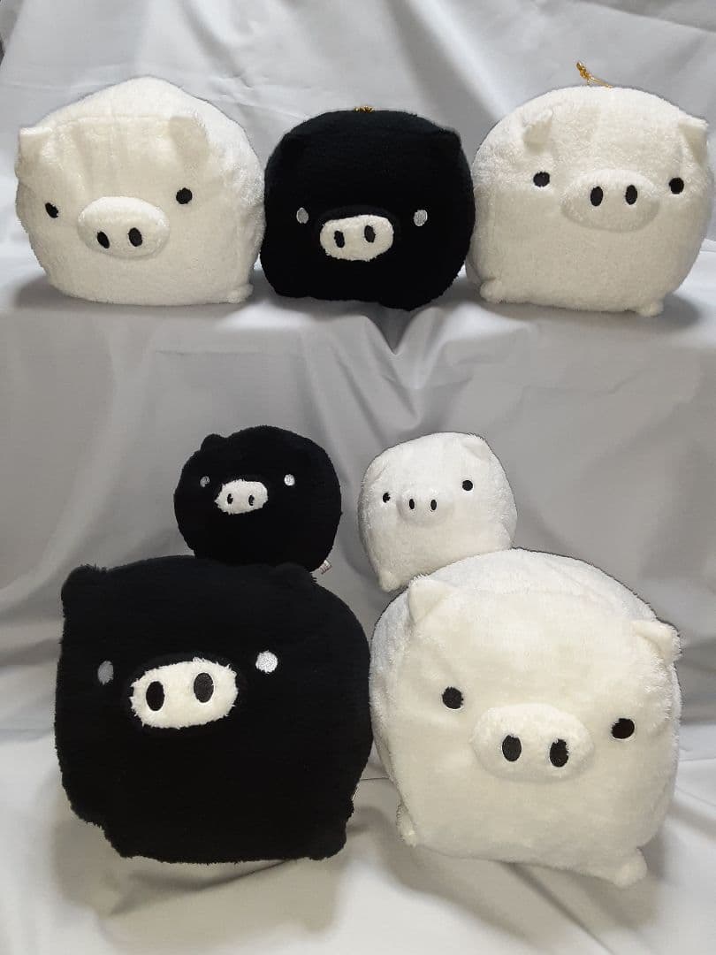 san-x モノクロブー ぬいぐるみセット もこもこ キラキラフリースXLBIG