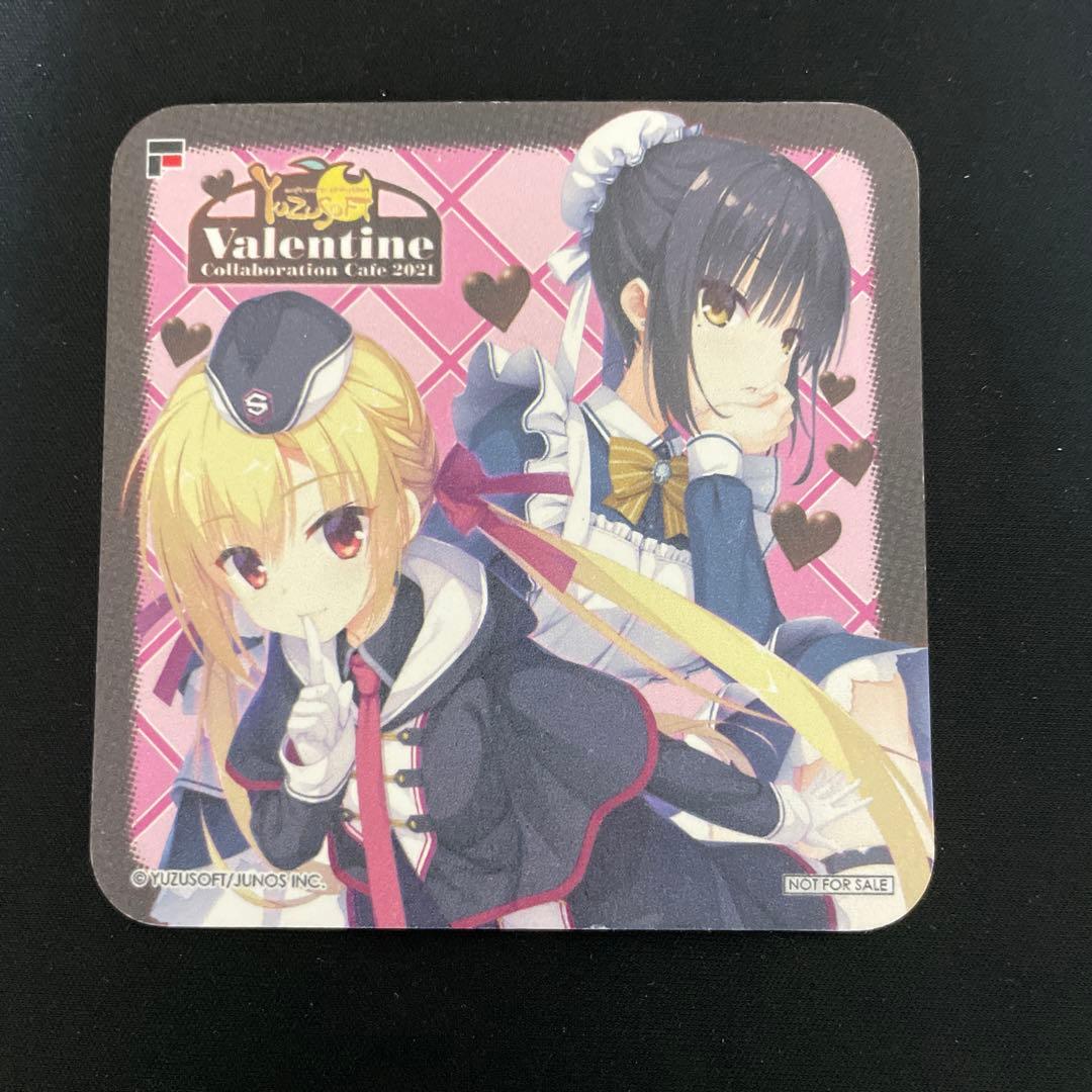 ゆずソフト コースター　バレンタインコラボカフェ