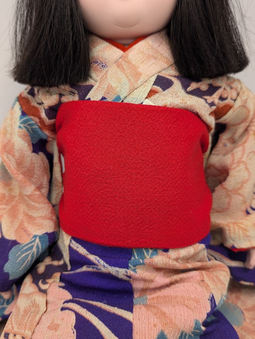 【松乾斎東光作】市松人形 女の子 アンティークドール 約54cm 木札付き