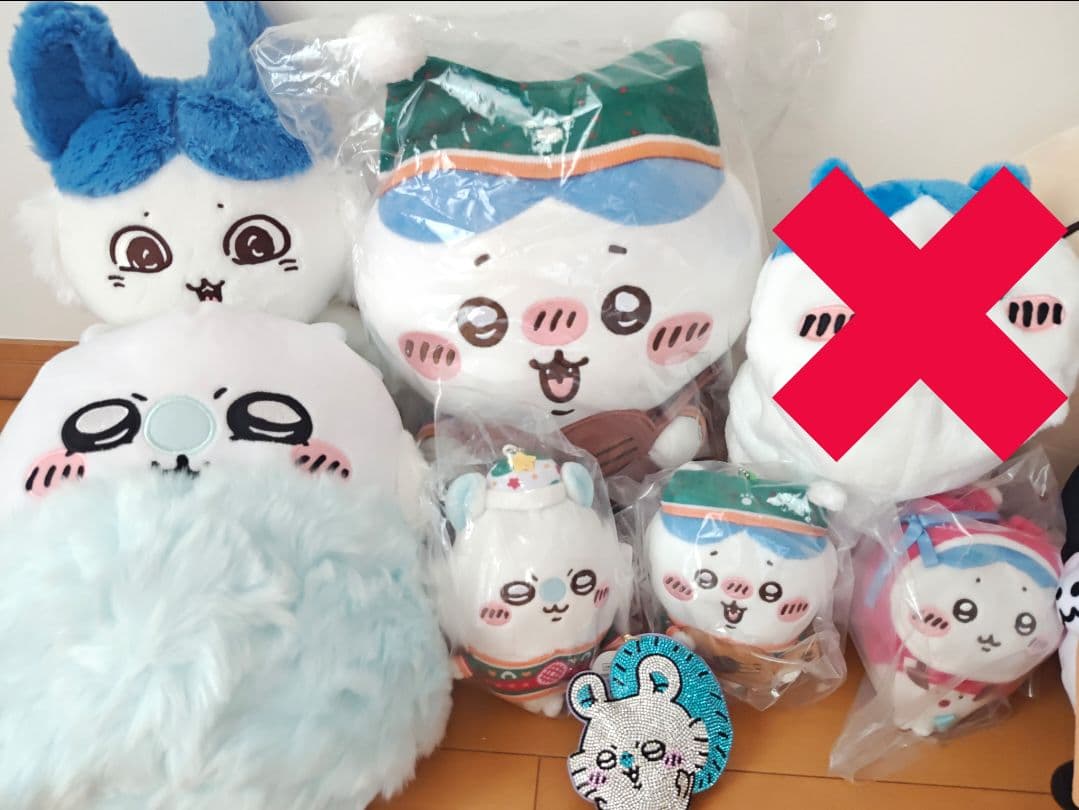 ちいかわ♥新品♥ハチワレうさぎ妖精BIGぬいぐるみ♥エニマイくじ11点セット♥