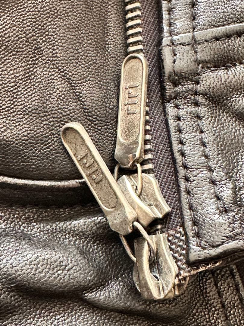 ジャックローズ ヴィンテージ 加工 ライダース ブラック レザー 山羊革