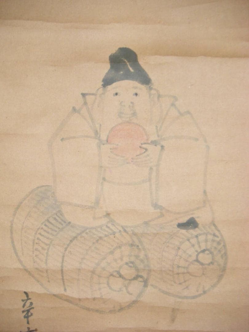 【真作】掛軸　大黒天　逸品　合箱入　N183