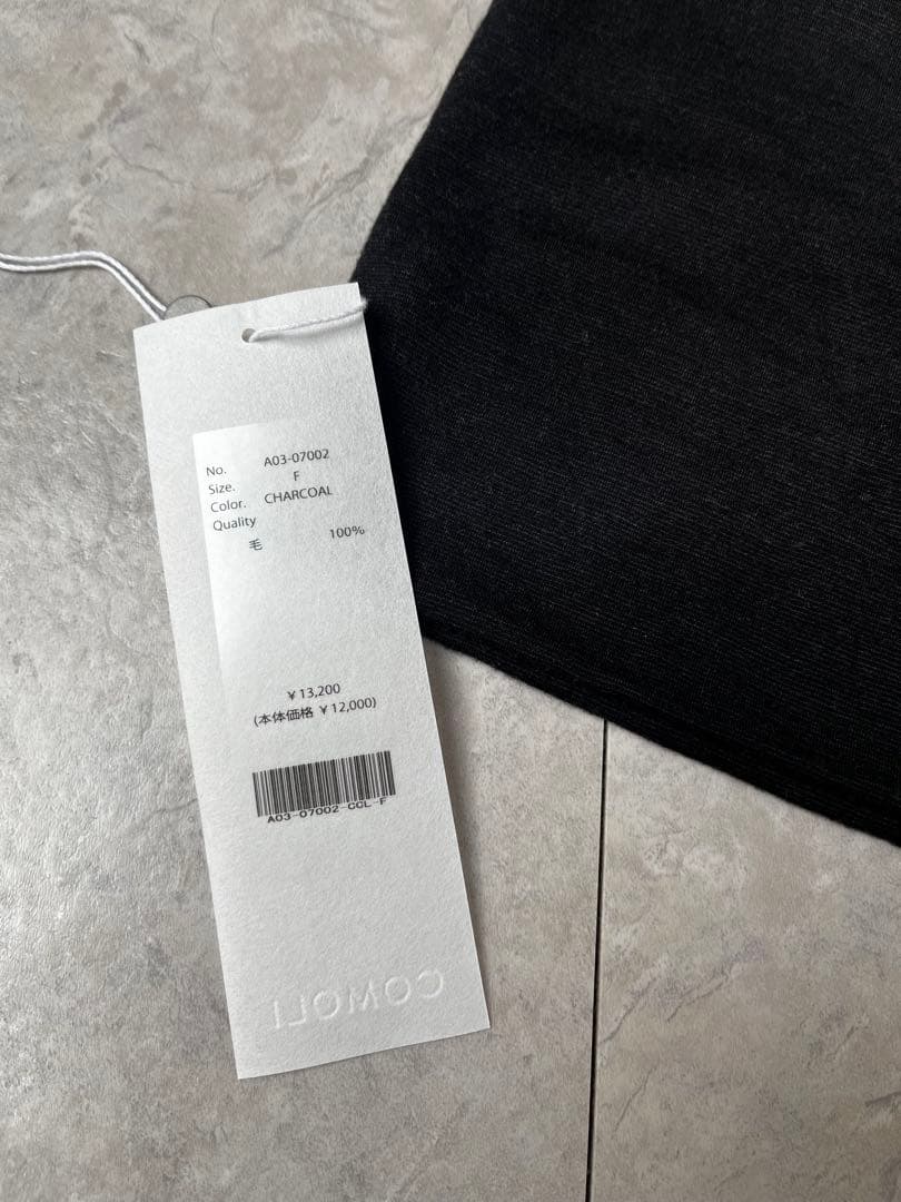 comoli 24aw ウール天竺ネックウォーマー