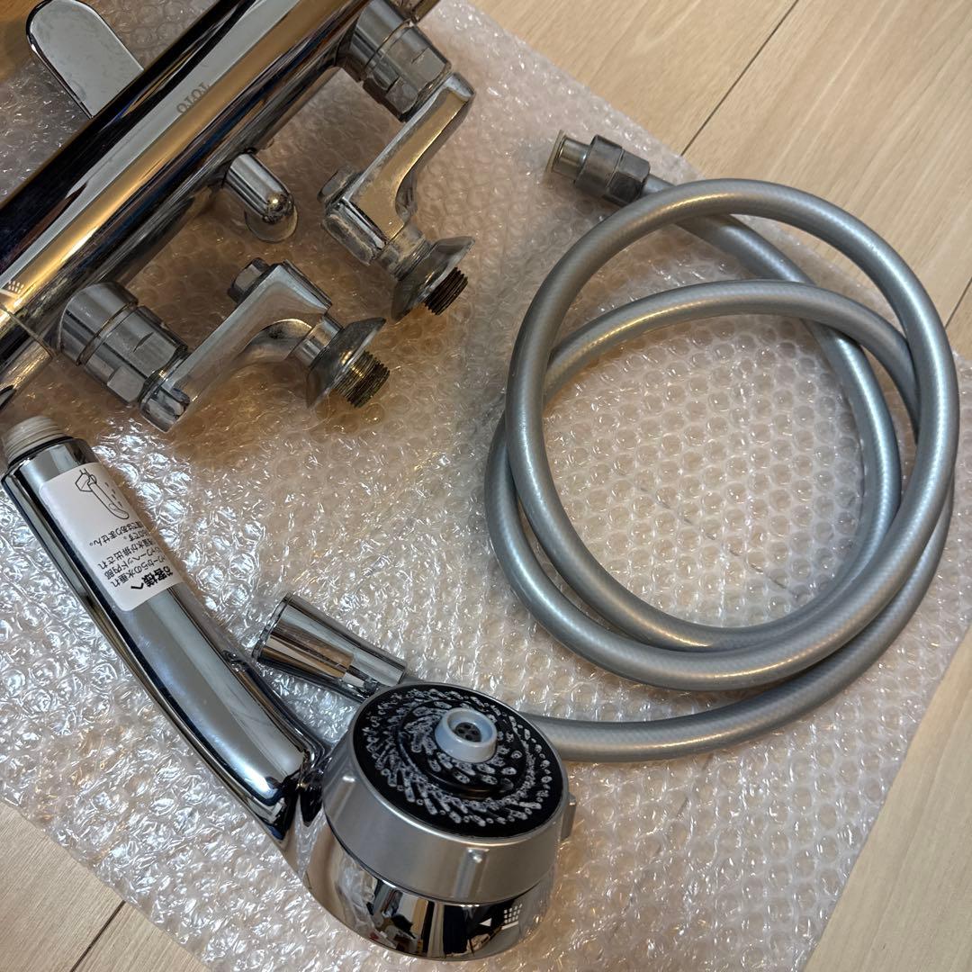 TOTOサーモスタット混合水栓 TBV03445J1 ワンダービート、ホース付き