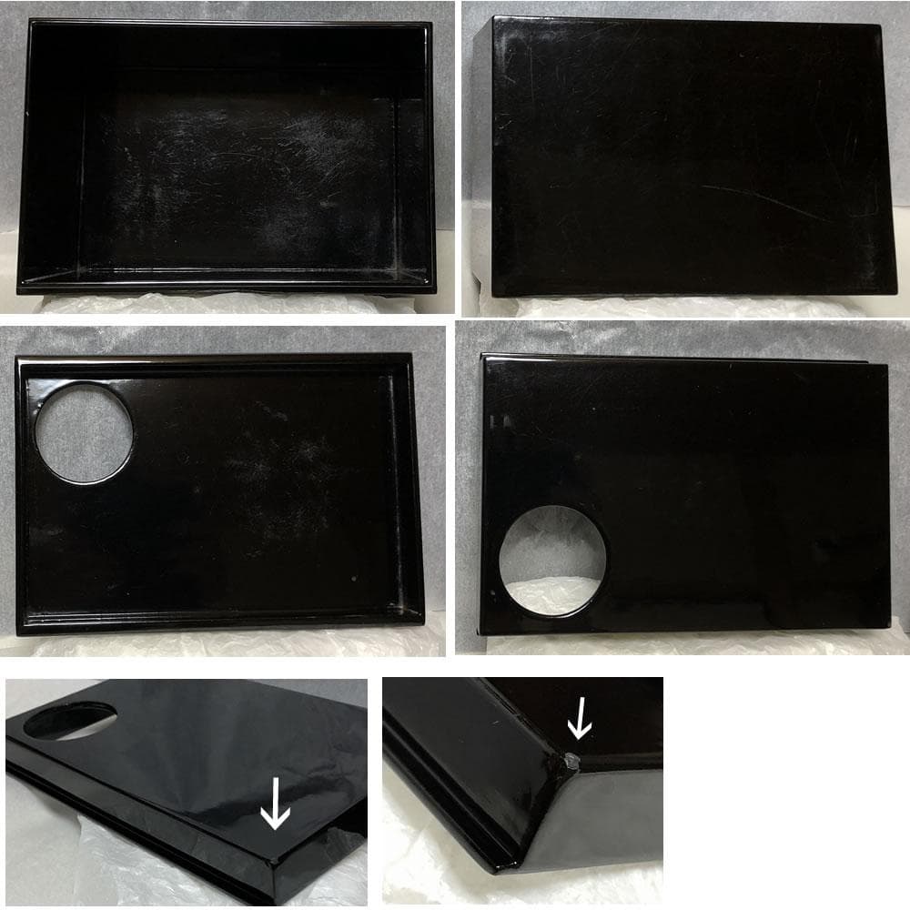 茶箱 塗師 松斎 蒟醤塗 共箱 野点 利休茶箱 抹茶碗 棗 香合 茶杓 花押