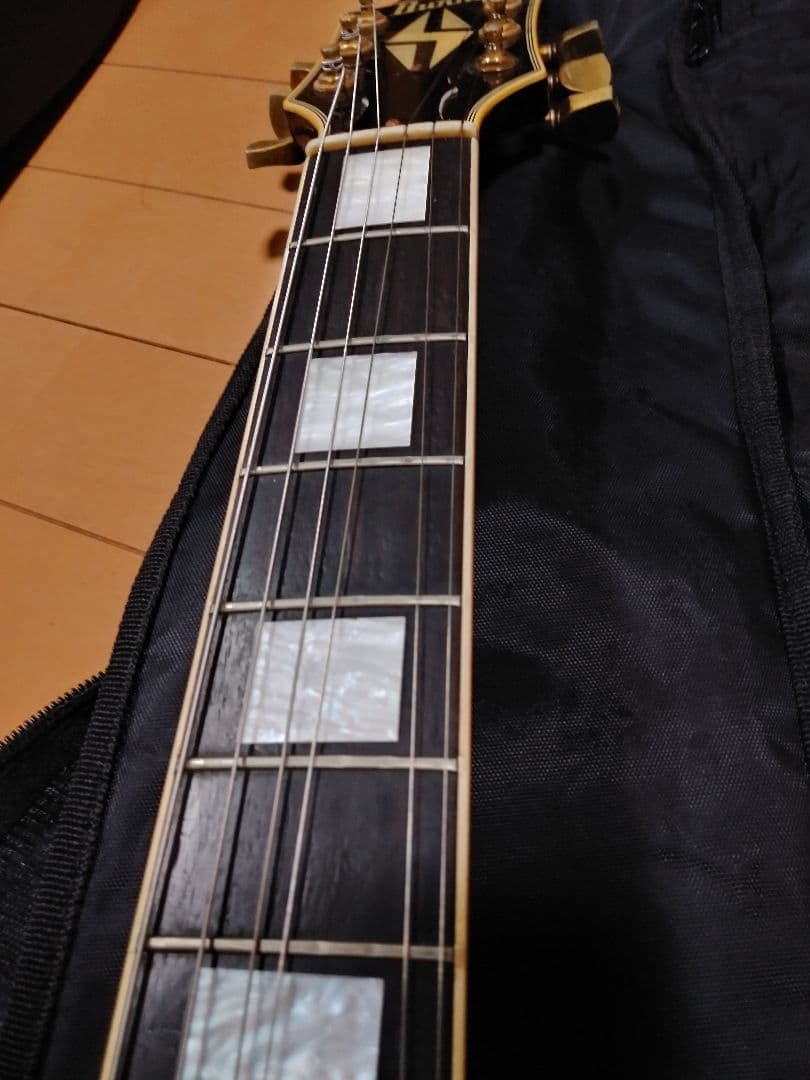 難あり　Burny バーニー　レスポールカスタムタイプ　イナズマインレイ