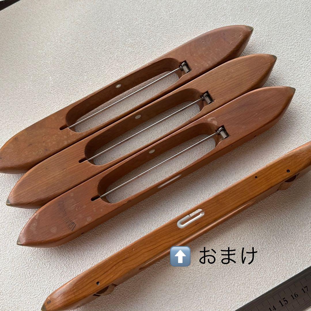 船型シャトル3号（27ｃｍ）東京手織機　３本セット　＋おまけ１本