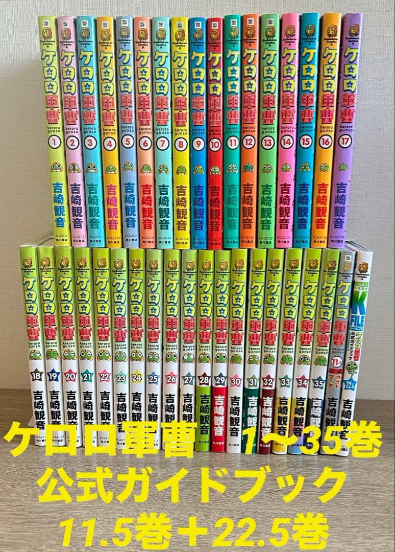 ケロロ軍曹　1~35巻＋11.5巻＋22.5巻　吉崎観音　既刊全巻