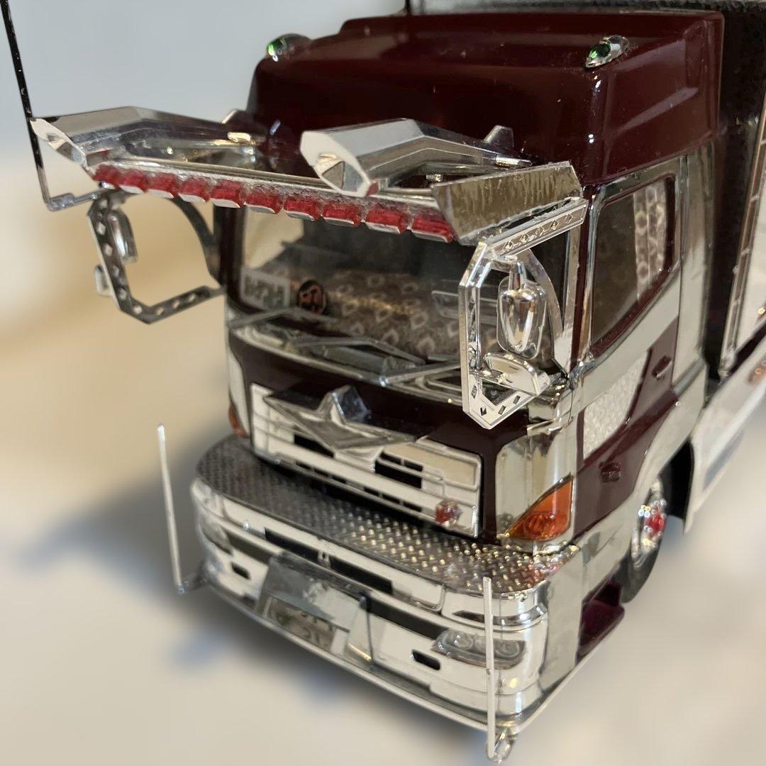 プロフィア、デカ箱ダンプ、デコトラ、完成品1／32