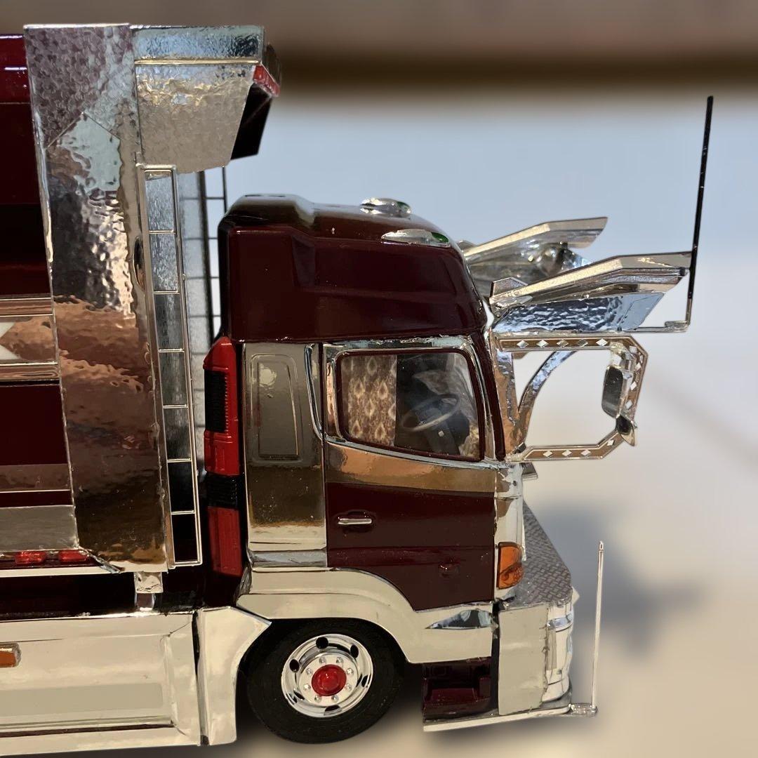 プロフィア、デカ箱ダンプ、デコトラ、完成品1／32