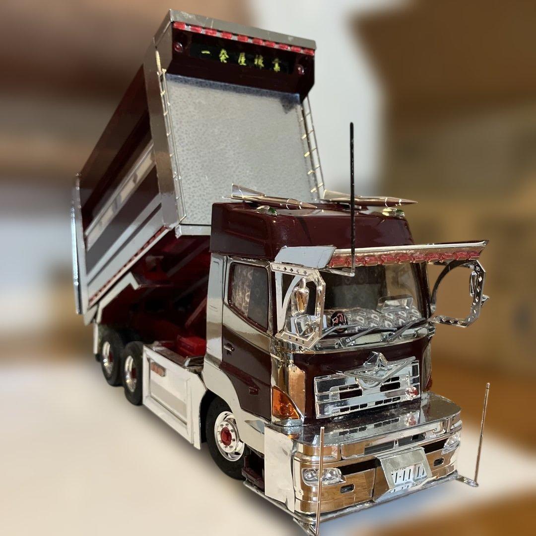 プロフィア、デカ箱ダンプ、デコトラ、完成品1／32