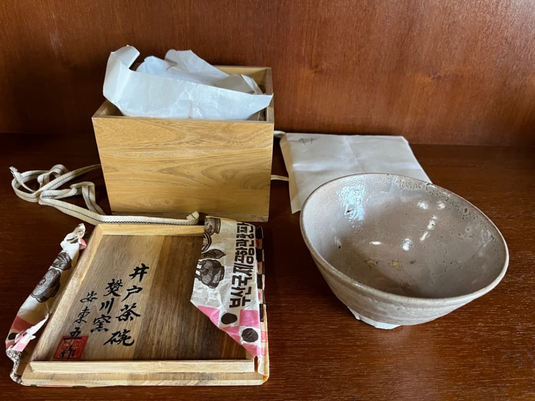 半額値下げ！★未使用★焚川窯　井戸茶碗　韓国人間文化財 安東五 作