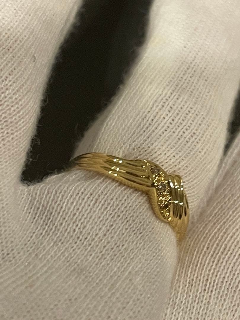 ジュエリーマキ　K18リング　18金指輪　ダイヤモンドリング　18金　k18