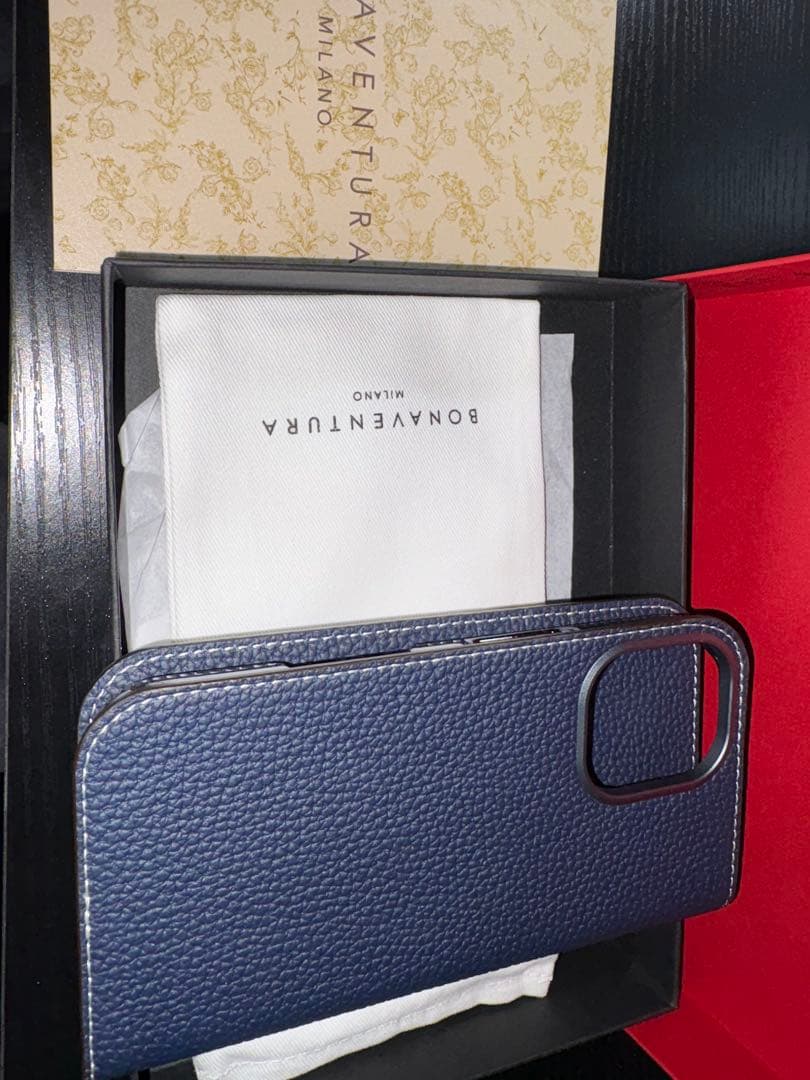 ボナベンチュラ　iPhone 16ダイアリーケース シュリンクレザー