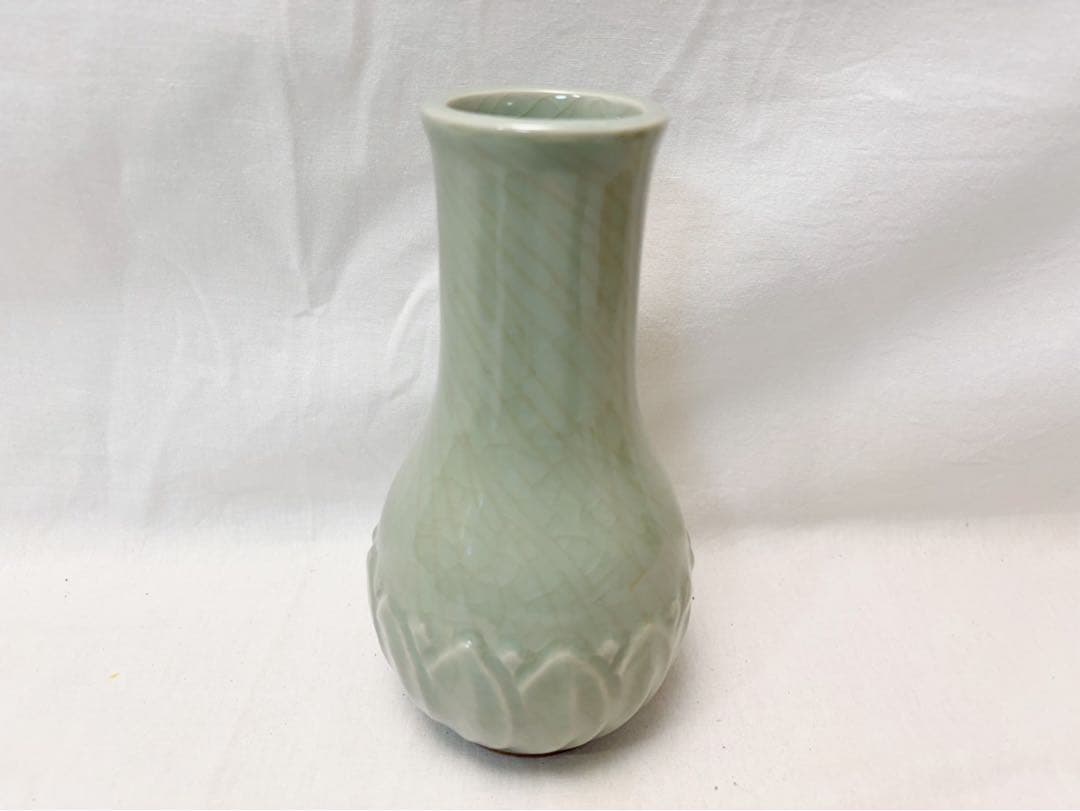 ほぼ未使用 茶道具 中村春晓作 青瓷 皆具 陶印 皆具 共箱