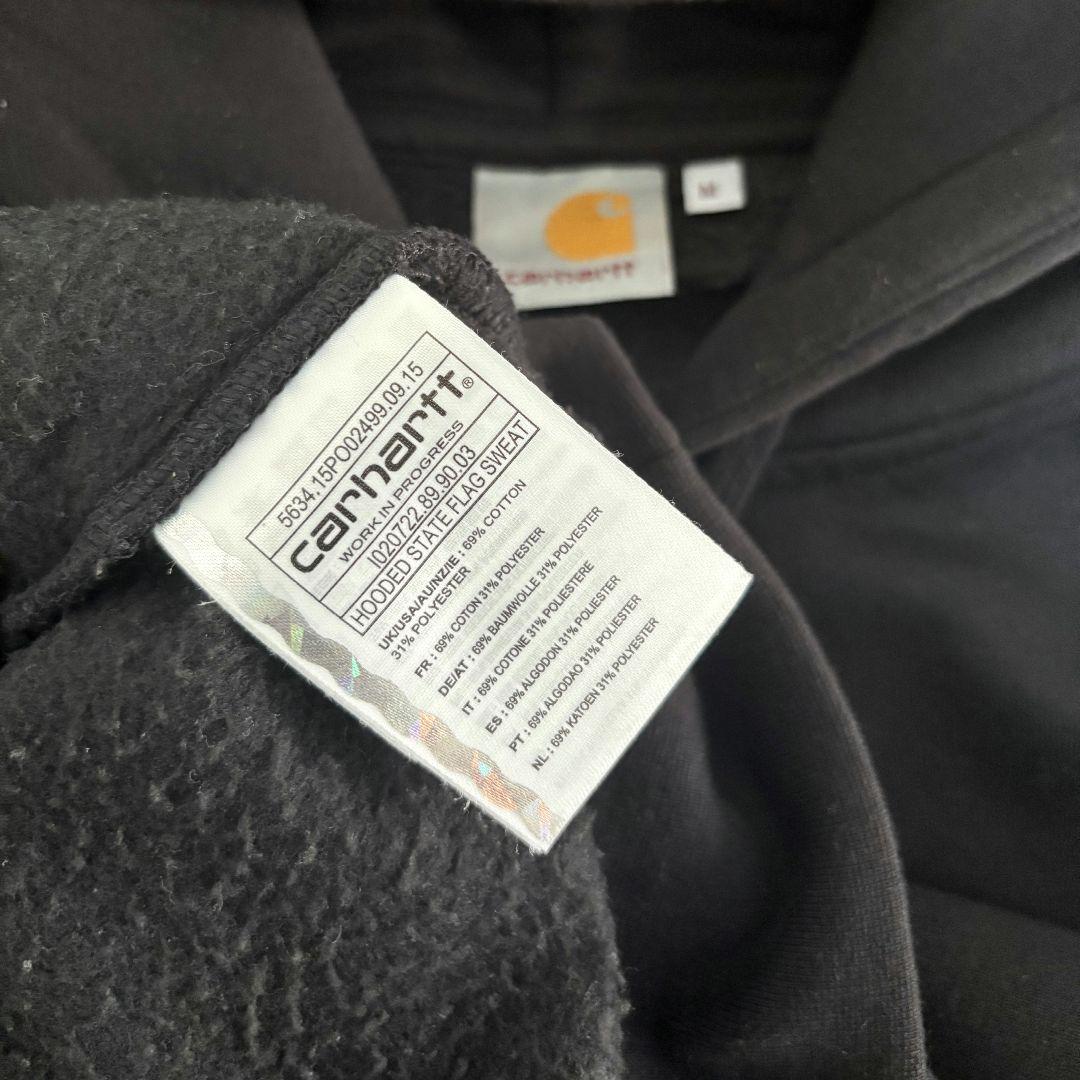 Carhartt ブラック パーカー フード付き