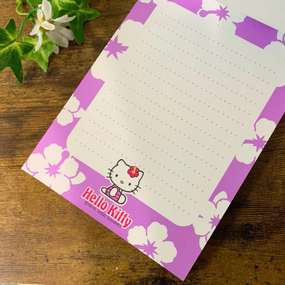 希少レア　ハイビスカス柄　キティ　メモ帳　2000年製 サンリオ