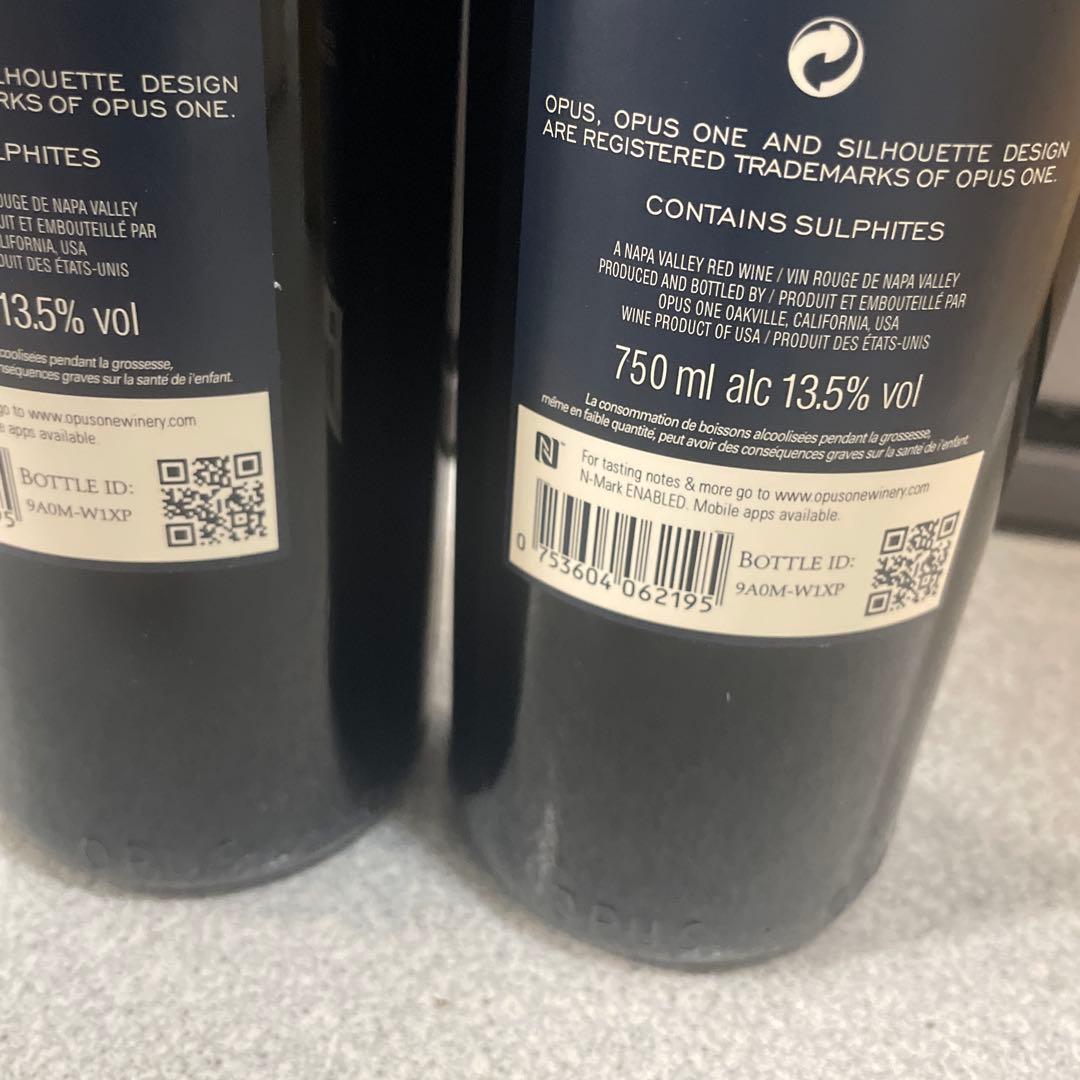 2本 750ml Opus One オーパスワン 2019 750ml(15）