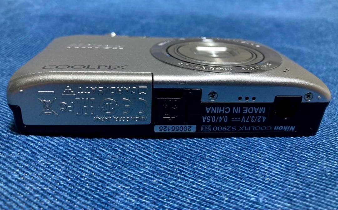 【動作品】Nikon クルーピクスS2900 シルバー