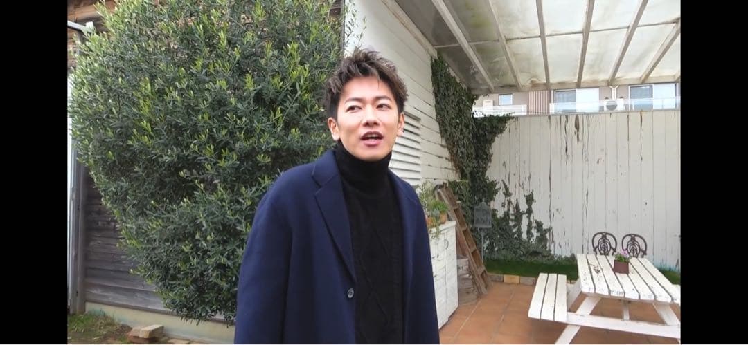 【試着のみ美品】佐藤健　ABYTS ウール リバー チェスターコート ネイビー