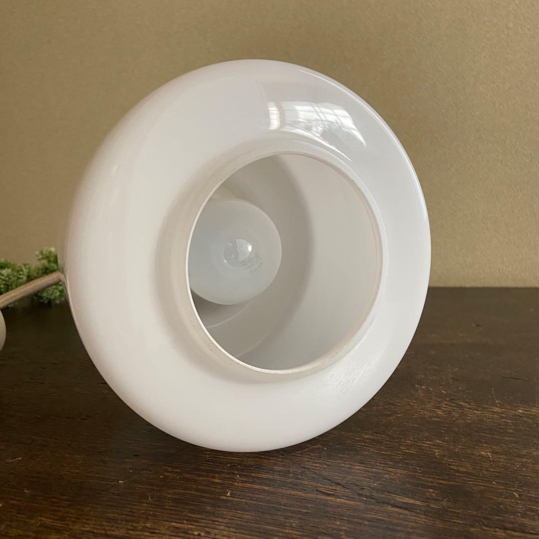 昭和レトロ　北欧風　ペンダントライト　ナショナル　乳白ガラス　照明