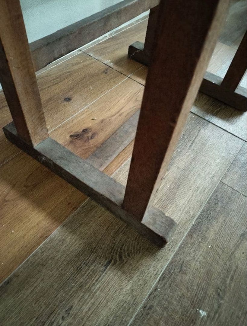 アンティーク　机　学習机　古道具/昭和レトロ/小学校机