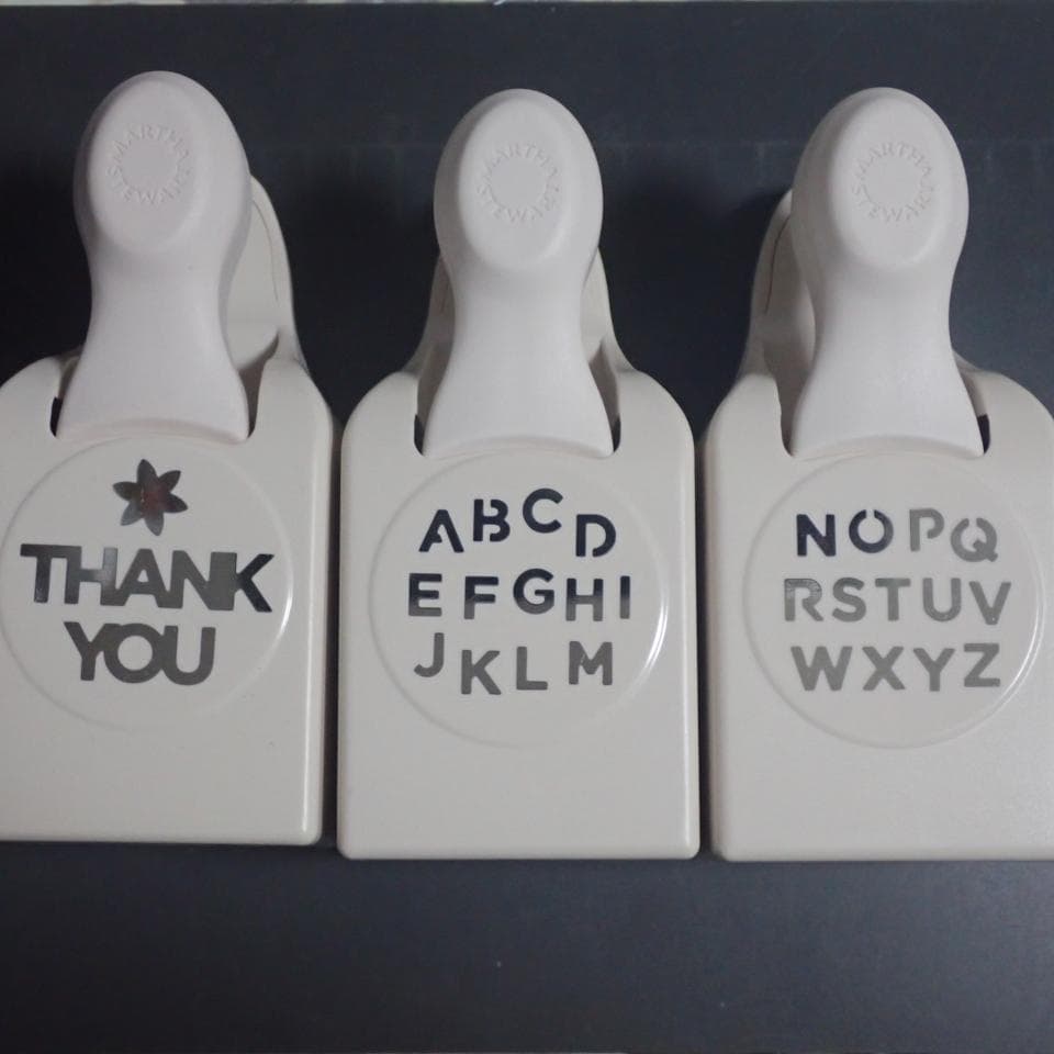 Thank you　ローマ字　英語　クラフトパンチ