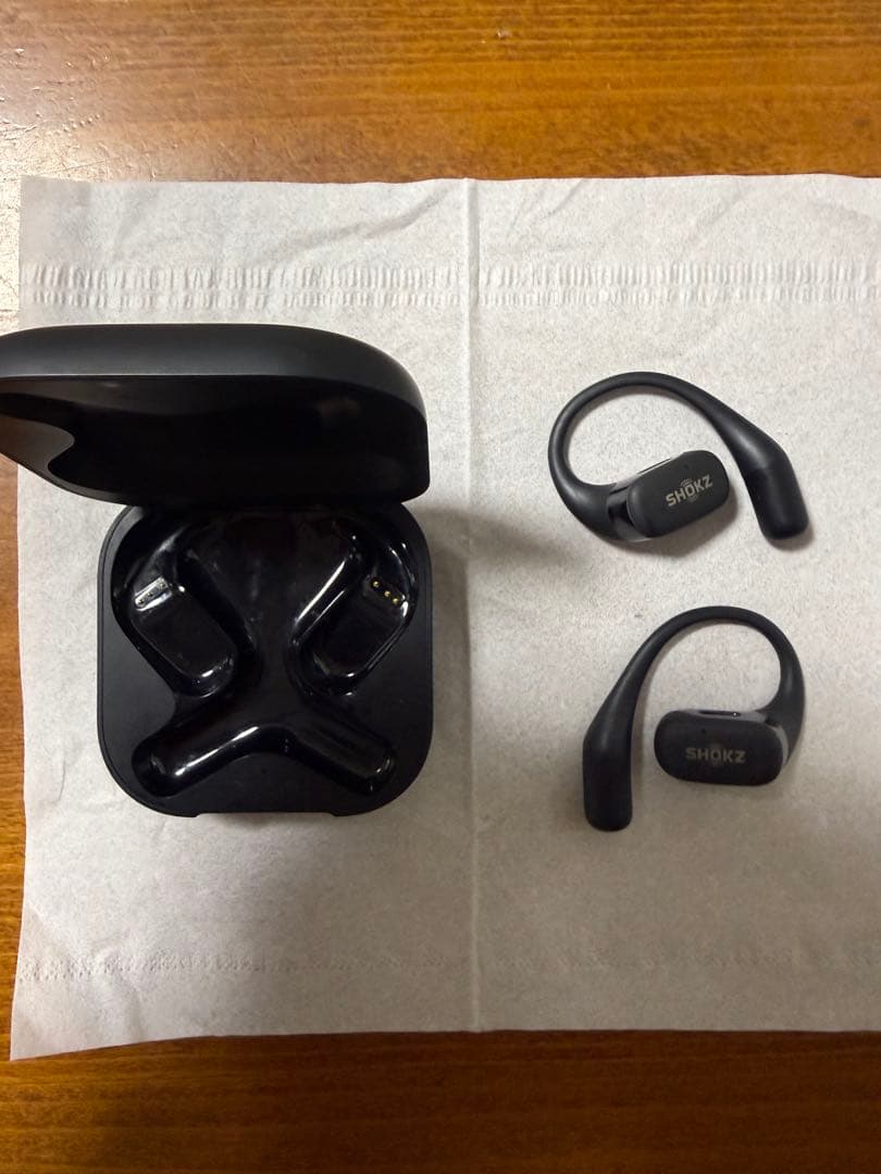 SHOKZ OPENFIT 骨伝導イヤホン ブラック
