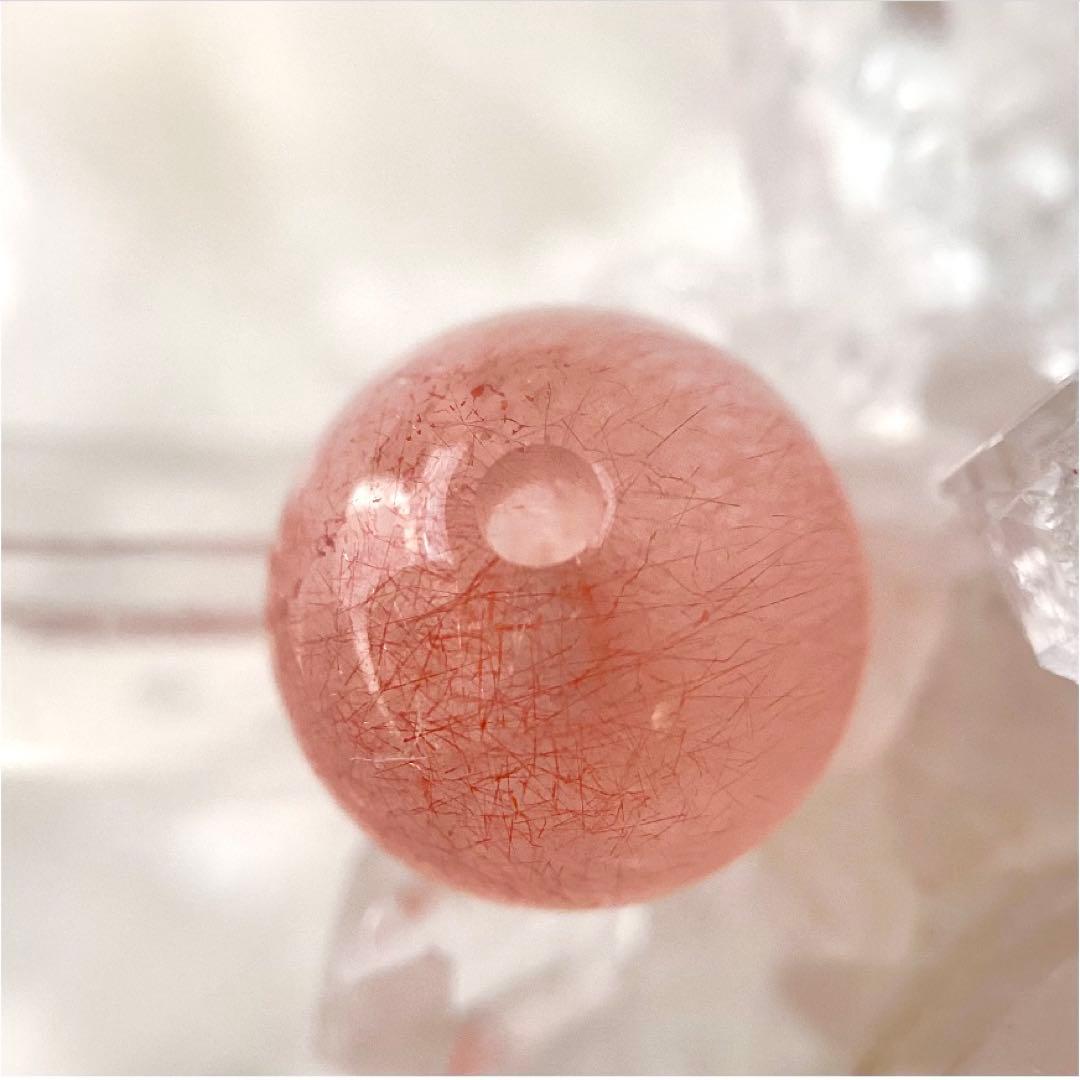 天然石★ブレスレット ストロベリークォーツ ♪ 363