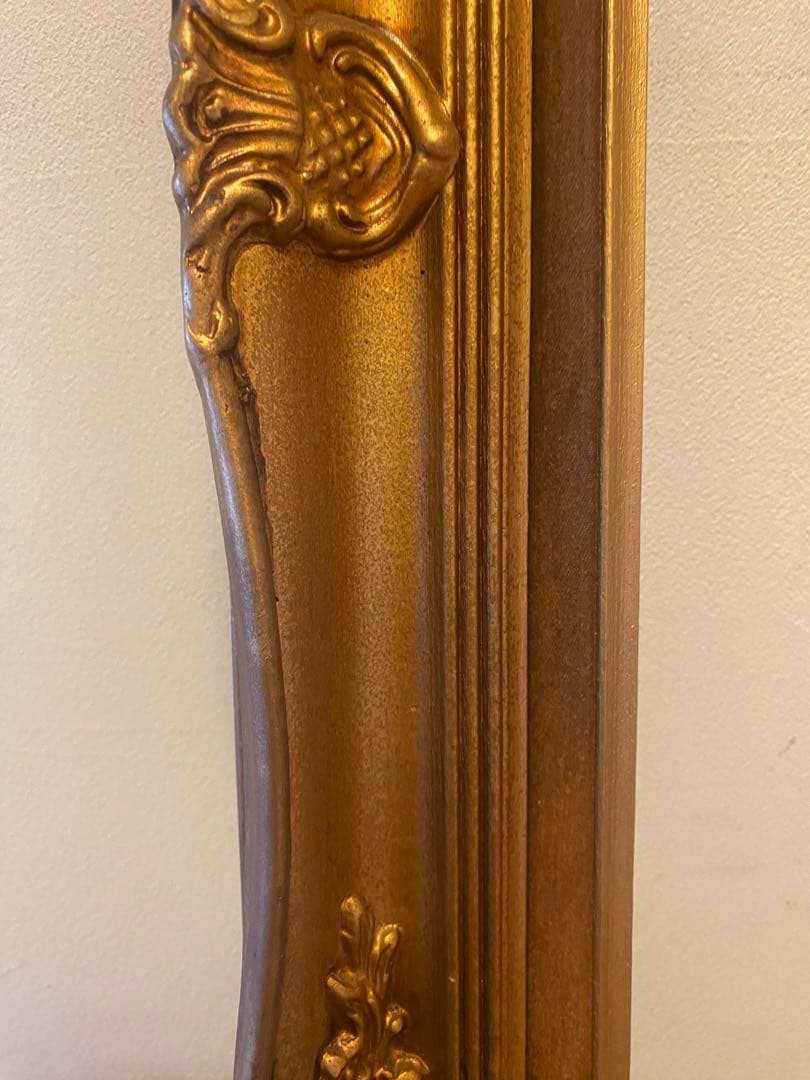 697 木製フレーム　アンティーク額縁　ゴールドフレーム 金フレーム　木製