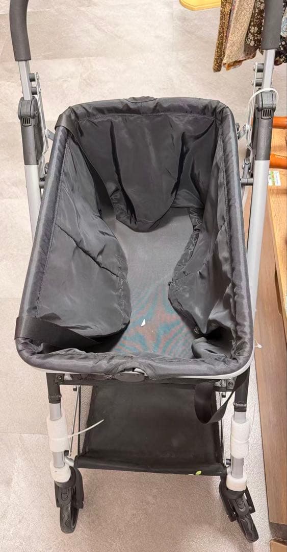 【新品】Ecoca 折りたたみショッピングカート 黒