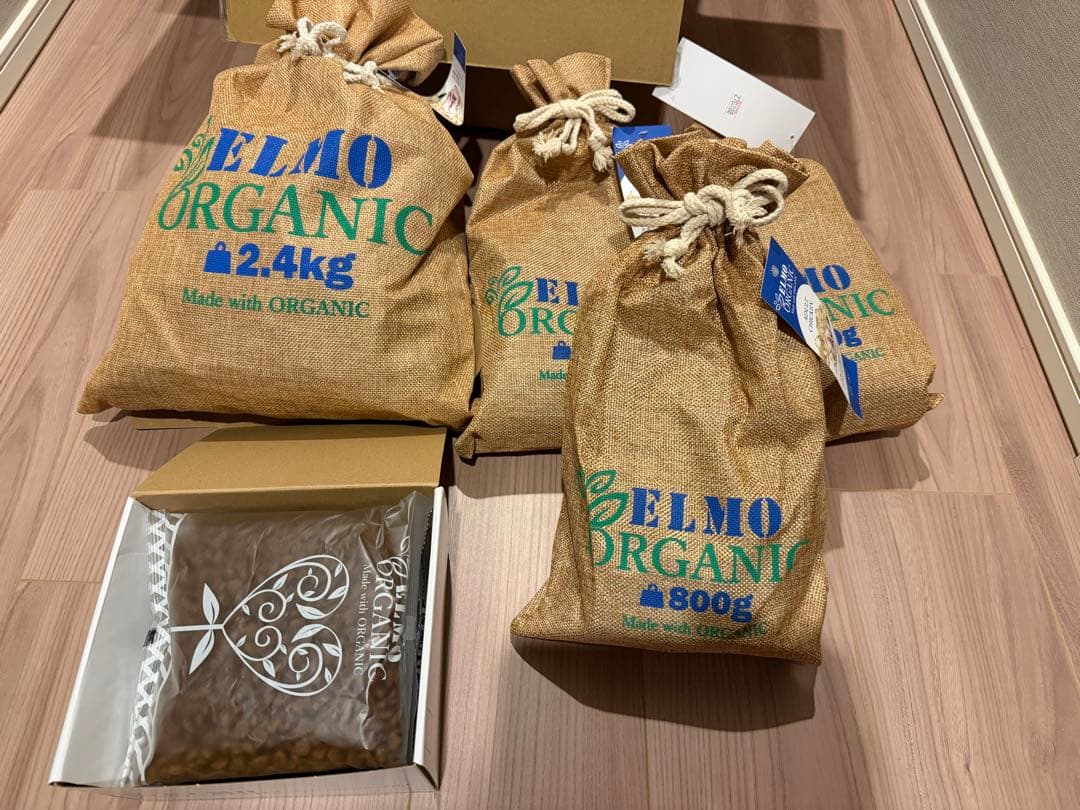 ELMO ORGANIC ドライフード 2.4kg 800g