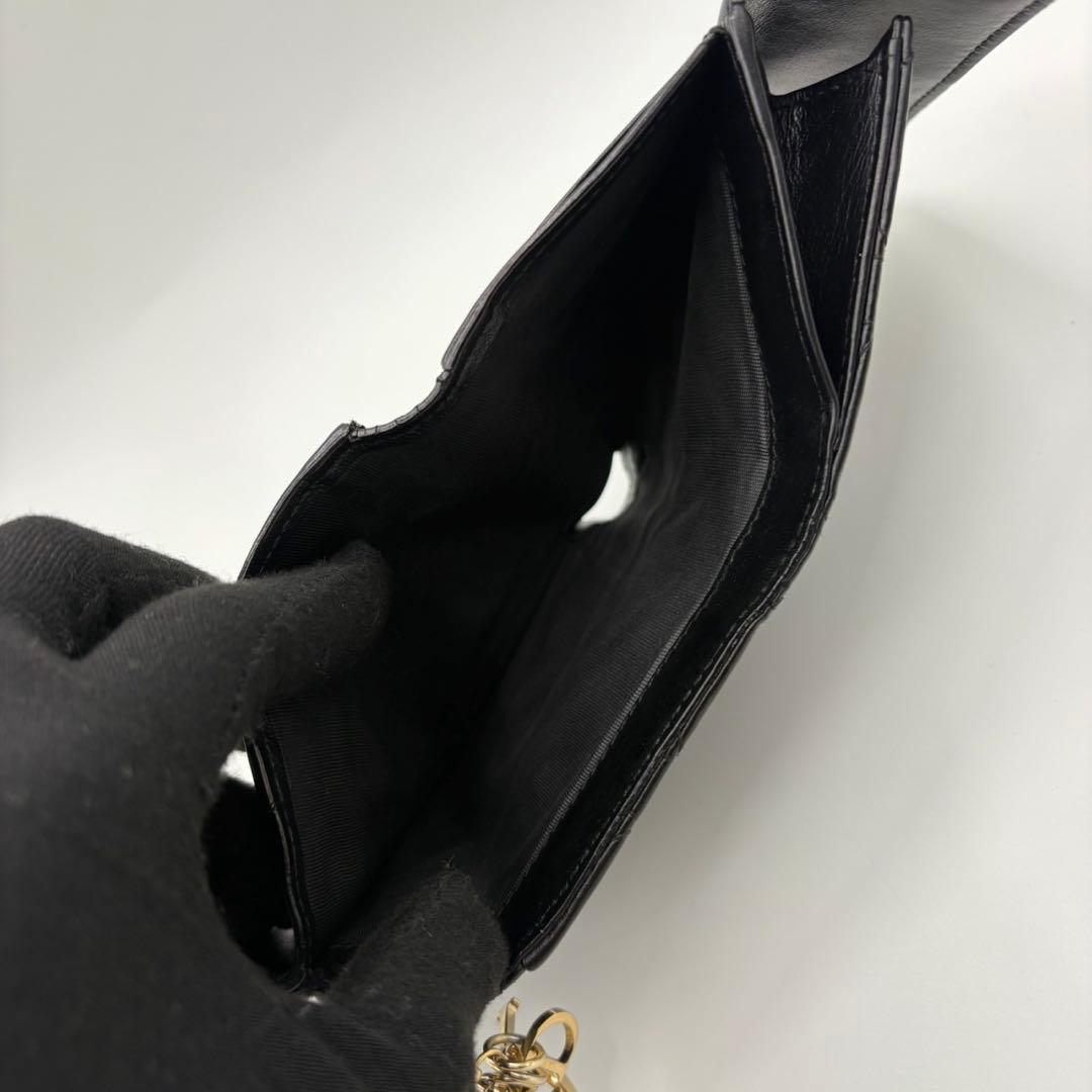 DIOR☆レディ ディオール☆ラムスキン☆ロータスウォレット☆カナージュ☆財布