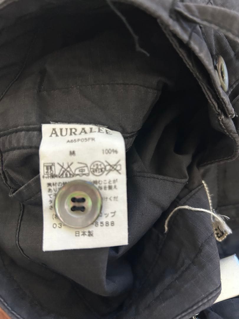 AURALEE コットンカーゴパンツ