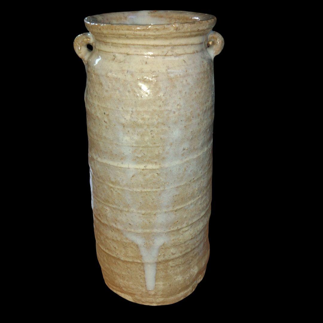 萩焼　志野焼　在銘　花入　花瓶