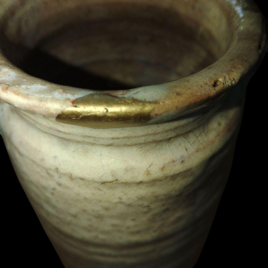 萩焼　志野焼　在銘　花入　花瓶