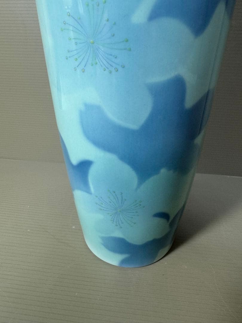 2349 深川製磁　色絵彩磁　金彩　花瓶